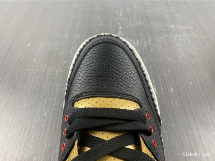 CK9246- Retro SoftTouch 3 3832 Jordan Black Gold Cement 1014